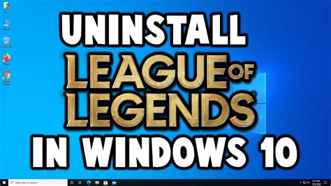 1. Use of Control Panel. The first method involves using the Control Panel on your computer. Here’s how: Click on the Start button on your Windows taskbar and navigate to the Control Panel. Click on “Programs and Features”. Find League of Legends in the list of installed programs and click on it. Click on “Uninstall”.